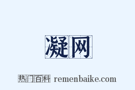 凝网是什么意思的图片
